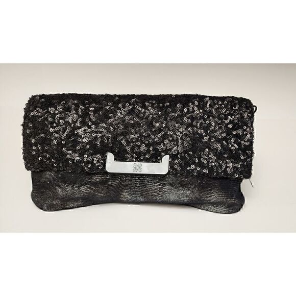 Simply Vera  Wang Sequins Evening Clutch Purse Metallic Accent. - Picture 13 of 13